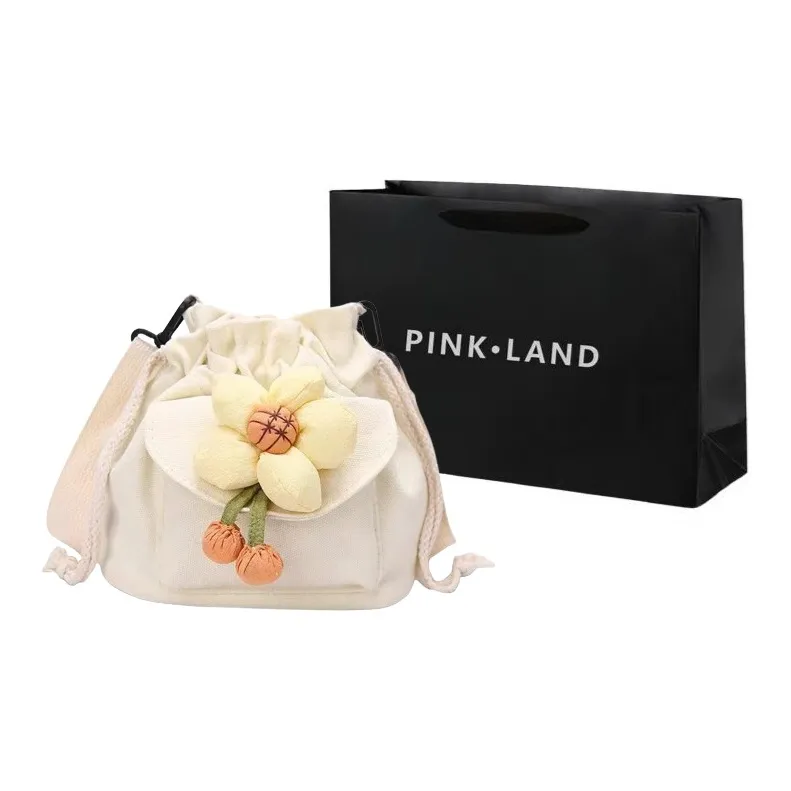 PINK·LAND Canvas Shoulder Bag Women's-0