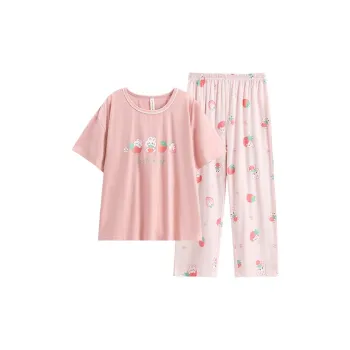 FENTENG Pajama Set Women's Warm Pink