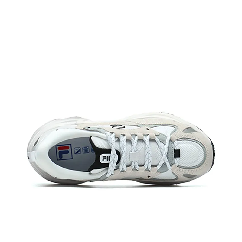 FILA FUSION Cushioned Slip Resistant Abrasion Resistant Low Top Chunky Sneakers Men's FILA White-2