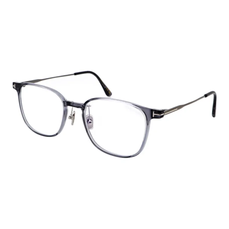 TF Injection Molding Alloy Irregular Shape Eyeglass Frames Unisex Gray-0