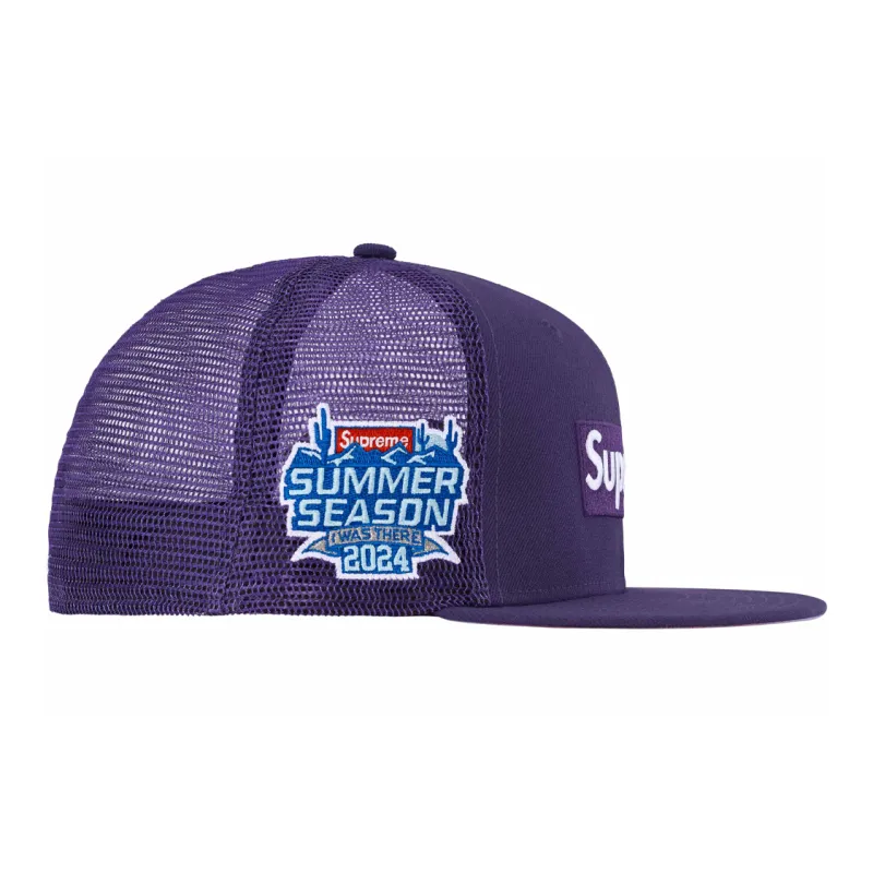 Supreme   Baseball Caps Unisex Purple-1