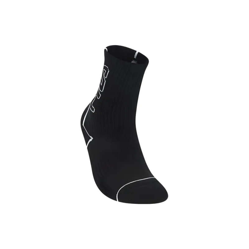 FILA Fitness Series Mid Calf Socks Women's 1 Pack Pitch Black-2