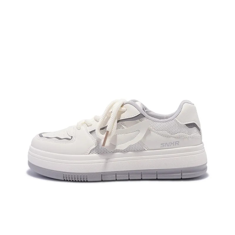 Miss Zhang Low Top Skateboard Shoes Women's White Gray-8