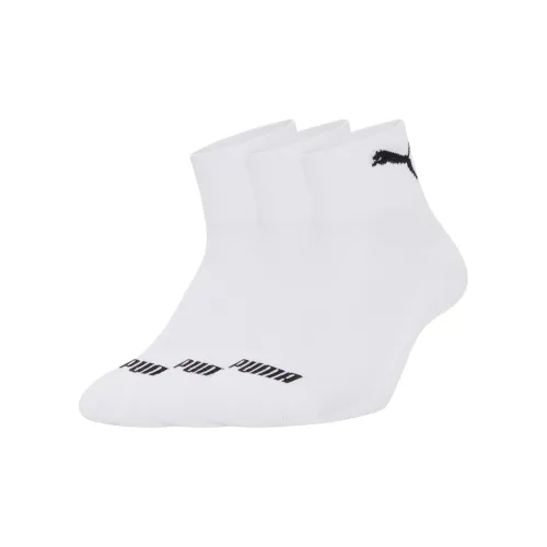 PUMA Essentials+ Mid Calf Socks Unisex 3 Pack White