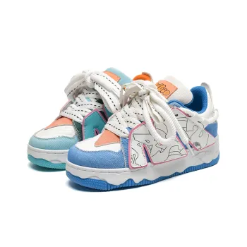 Anime Story Low Top Skateboard Shoes Women's