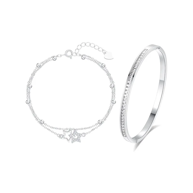 GLOIRE Zircon Bracelets Women's-0