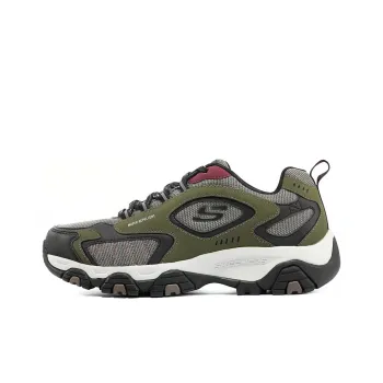 Skechers Casual Shoes Men Low Top Olive Green