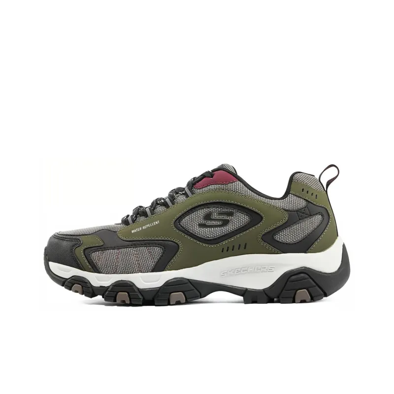Skechers Casual Shoes Men Low Top Olive Green-0