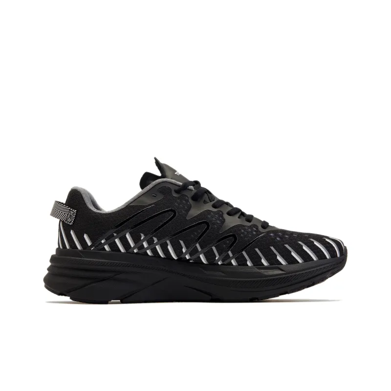 PELLIOT Cushioning Abrasion Resistant Lightweight Breathable Slip Resistant Low Top Running Shoes Unisex Black-1