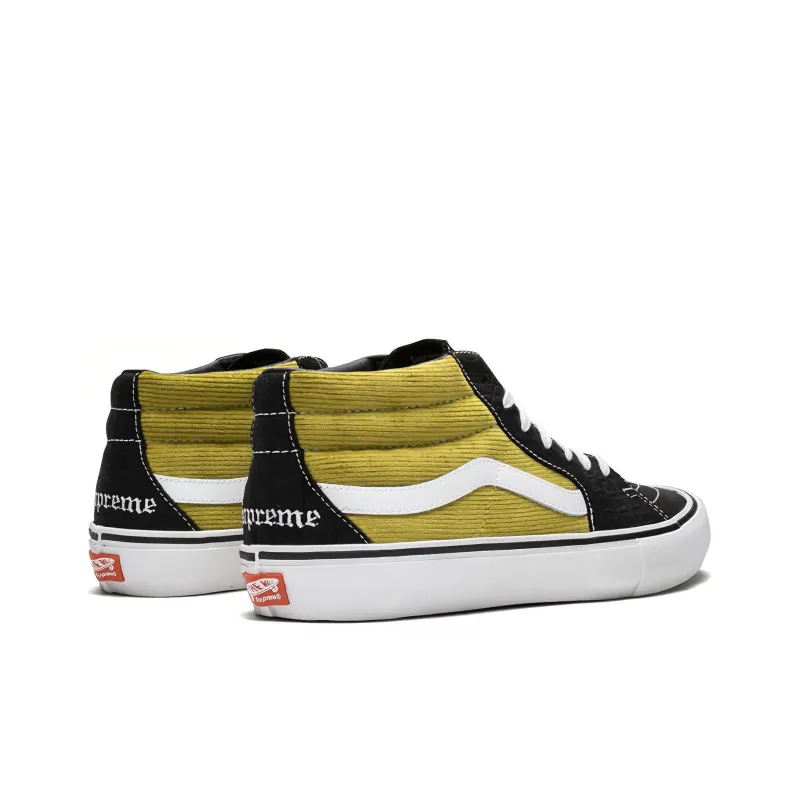 Vans Supreme X Sk8 Mid Pro 'Corduroy Croc'-3