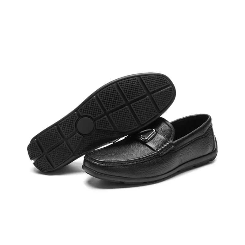 AOKANG Loafers Men Black-5