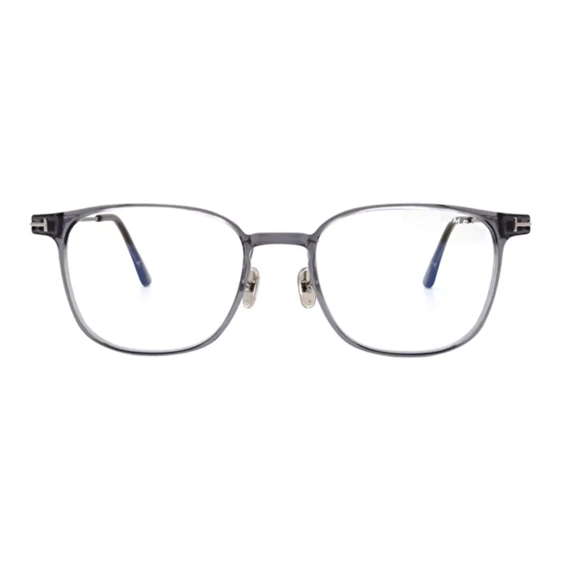 TF Injection Molding Alloy Irregular Shape Eyeglass Frames Unisex Gray-2