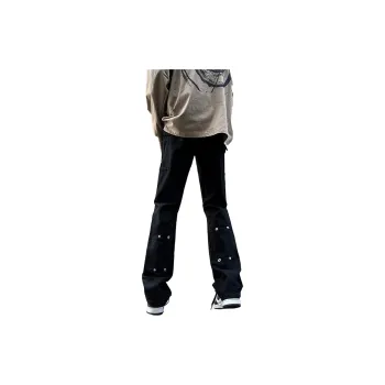 PAINT STAIN Summer Luxury Streetwear Jeans Unisex Black