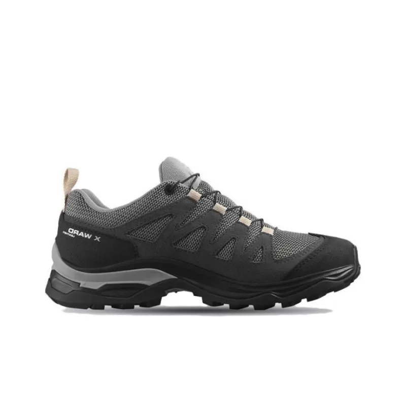 SALOMON X Ward Anti-Slip Wear-Resistant Low-Top Outdoor Shoes Women's Gray Gull Gray-1