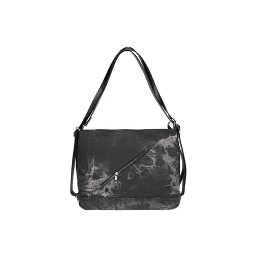 CARTELO Shoulder Bags Black Watercolor Painting