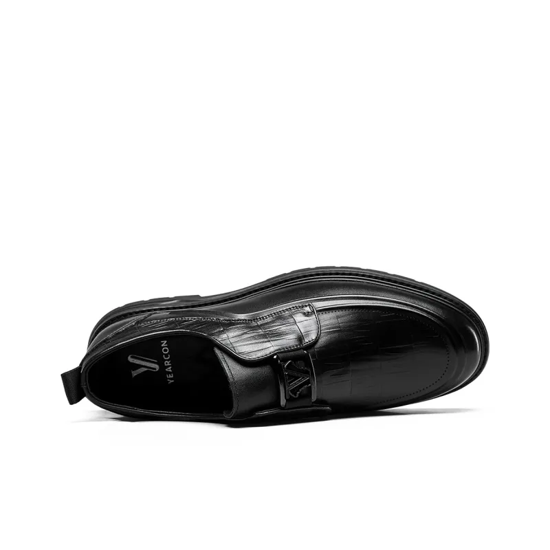 YEARCON Dress Shoes Men Low Top None-2