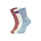 3 Pack (Pink Red+Ecru+Light Blue)