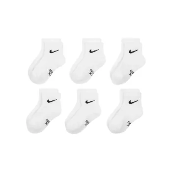 Nike Dri FIT Performance Basics Little Kids' Quarter Socks 6 Pairs
