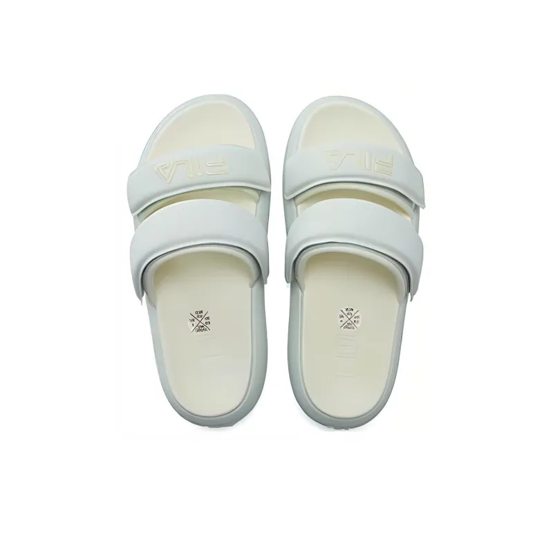 FILA DONUT Rubber Sole Quick Dry Slide Slippers Women's Blue Yellow-2