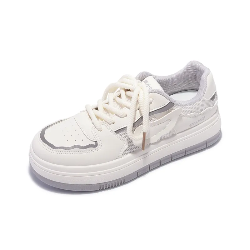 Miss Zhang Low Top Skateboard Shoes Women's White Gray-10