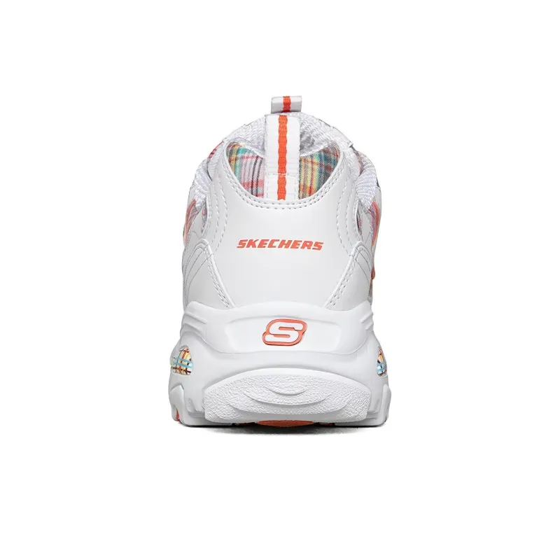 Skechers D Lites 1.0 Low Top Running Shoes White Women's-3