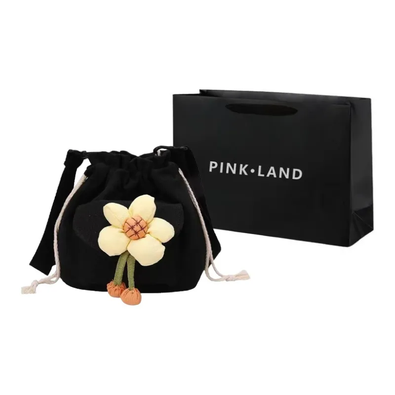 PINK·LAND Canvas Shoulder Bag Women's-4