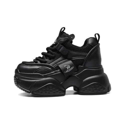 CARDANRO Low-Top Hidden Wedge FAIRY Chunky Sneakers Women's 2024 Summer New Arrival