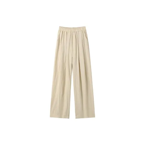 PLAY BUSH Casual Pants Women's Apricot