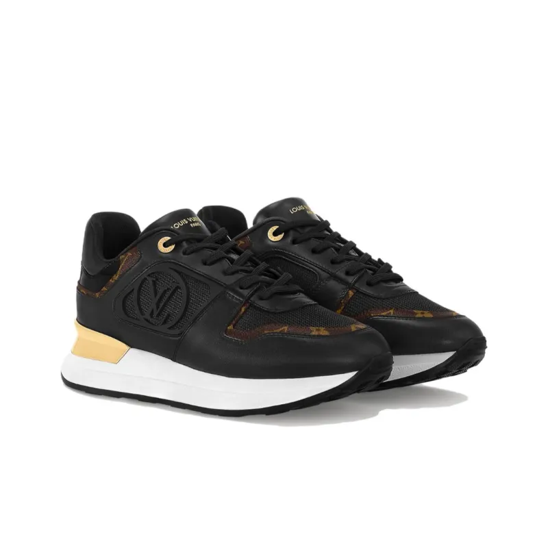 LOUIS VUITTON Run Away Low Top Casual Shoes Women's Black-2