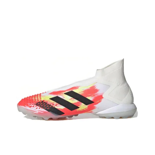 Adidas PREDATOR Series Soccer Shoes Men Mid-Top Bright White/Black/Bright Pink Fluorescent