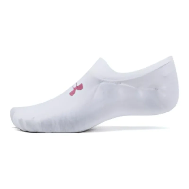 Under Armour Essential No Show Socks Unisex 3 Pack White-3
