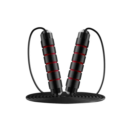 Brute Rabbit Jump Ropes Black Red PVC Steel Wire Rope Sponge Controller Physical Fitness Training Unisex Exam