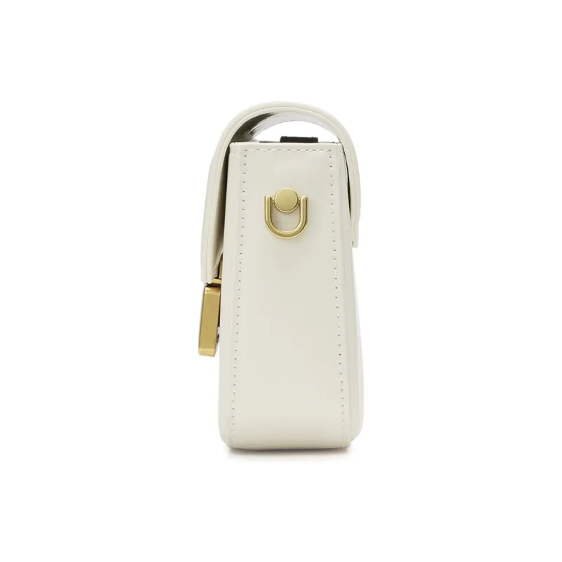 JOSINY PU Shoulder Bag Women's Black/Ecru/Khaki-5
