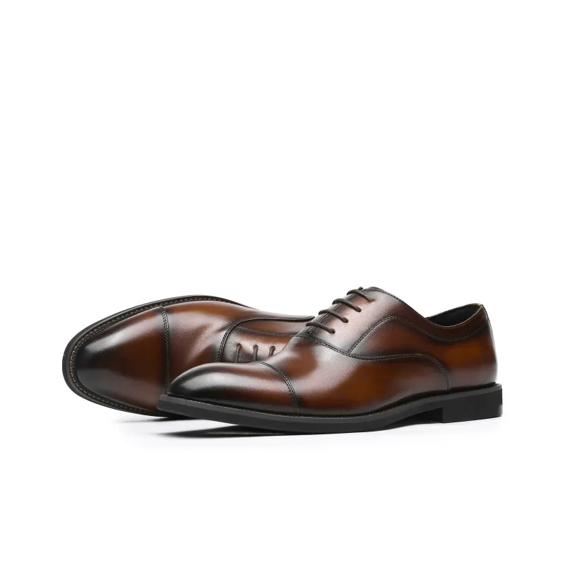 Dolcara Dress Shoes Men Low Top Black/Brown-6