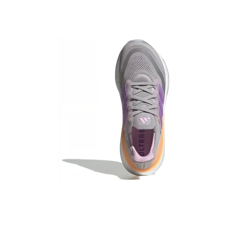 Adidas Ultra Boost Light Grey Violet Fusion Acid Orange Women's-3