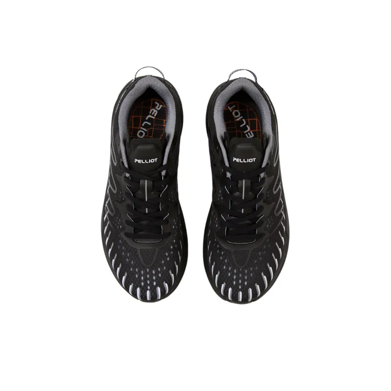 PELLIOT Cushioning Abrasion Resistant Lightweight Breathable Slip Resistant Low Top Running Shoes Unisex Black-2