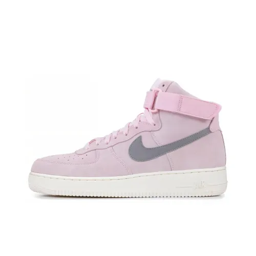 Nike Air Force 1 Skateboard Shoes Men High-Top Pink