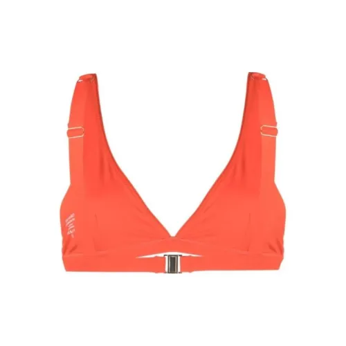 SPORTY & RICH Logo Printed Triangle Cup Bikini Top