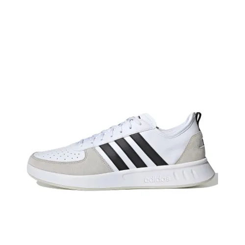 Adidas Court80S Tennis Shoes Cloud White / Core Black / Raw White Male 