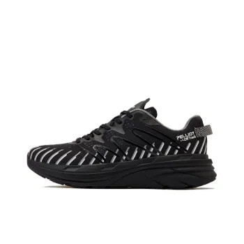 PELLIOT Cushioning Abrasion Resistant Lightweight Breathable Slip Resistant Low Top Running Shoes Unisex Black