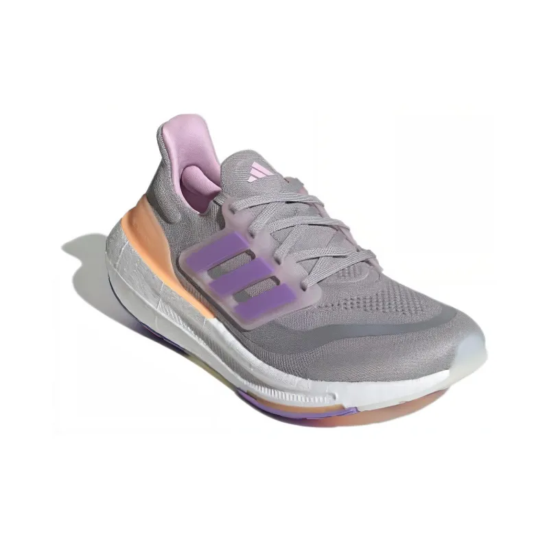 Adidas Ultra Boost Light Grey Violet Fusion Acid Orange Women's-2