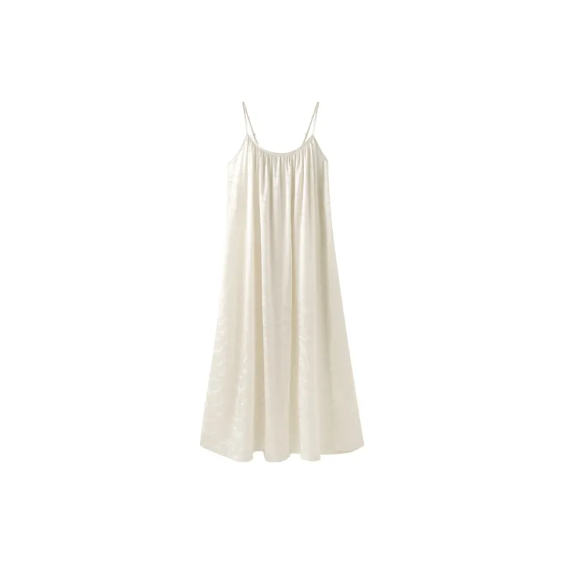 MEITENG Nightgown Women's White-0