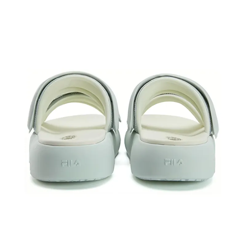 FILA DONUT Rubber Sole Quick Dry Slide Slippers Women's Blue Yellow-3