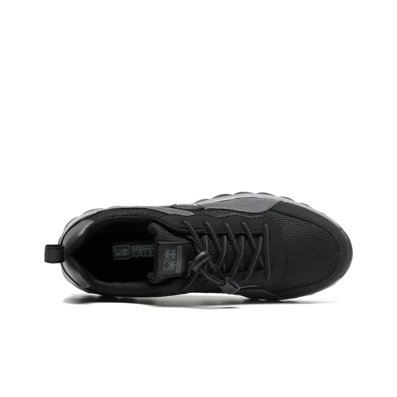 Mulinsen Coverage Rebound Height Increasing Support Lightweight Breathable Low Top Casual Shoes Men's Black-4
