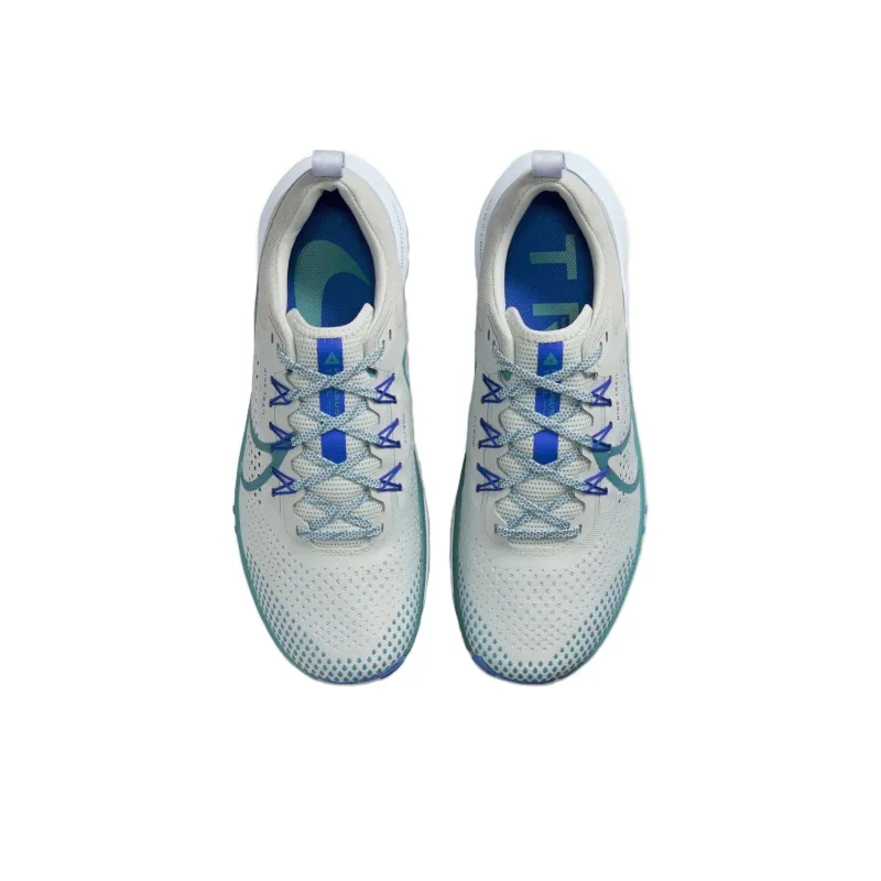 Nike React Pegasus Trail 4 Light Silver Racer Blue Football Grey Mineral Teal-3