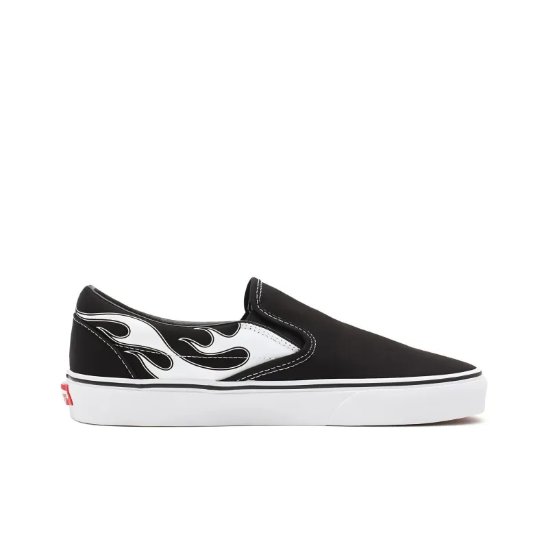Vans Classic Slip On 'Flame Black White'-1