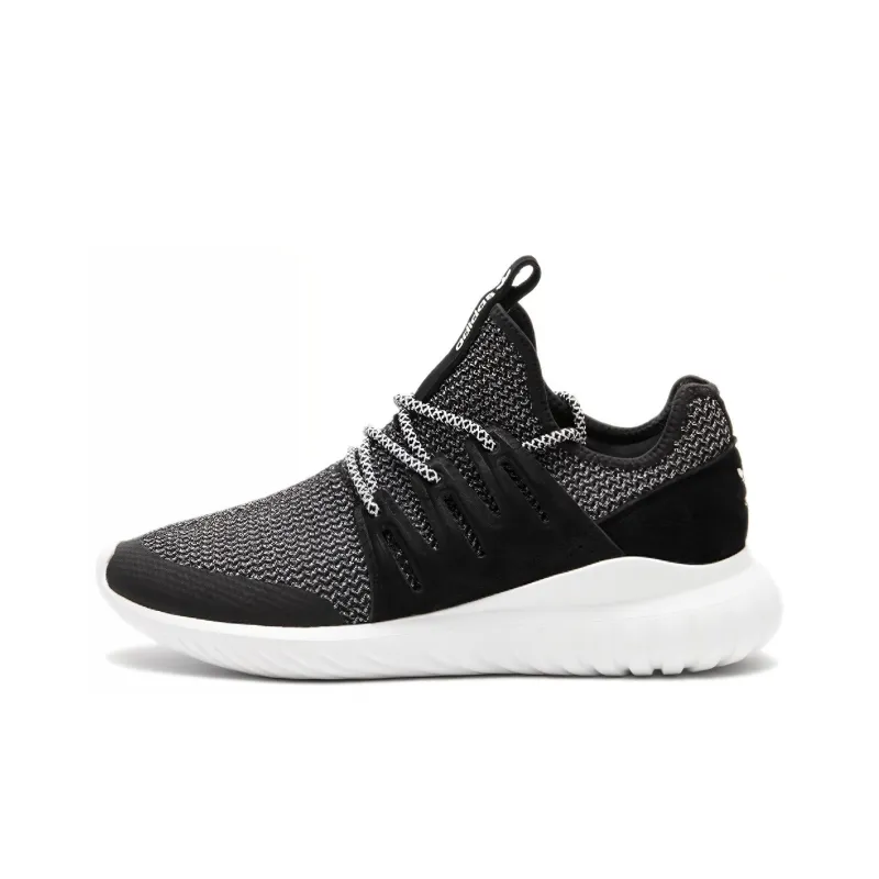 Adidas Originals Tubular Cozy Breathable Running Shoes Black White Unisex 'Black White'-0