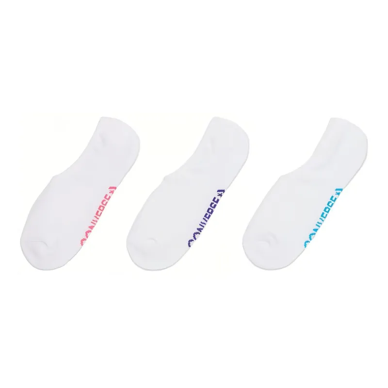 Converse 3 Pack Wordmark Cushion No Show Socks-0