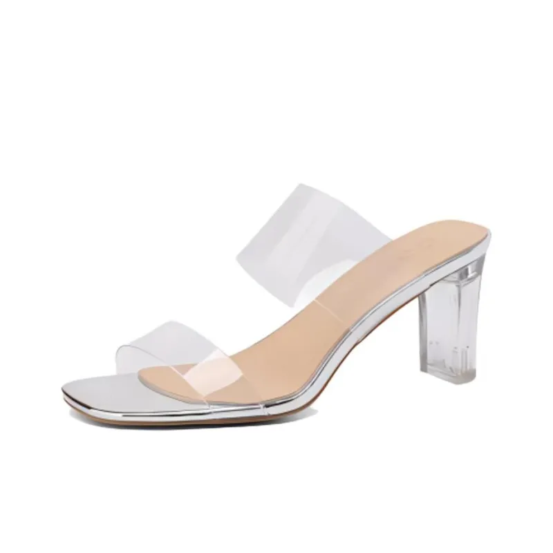 JOSINY Slide Slippers Women's Silver-1