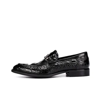 ASTON M.JAZZ Dress Shoes Men Low Top Black/Burgundy